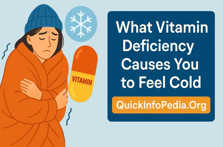 vitamin deficiency feeling cold all the time