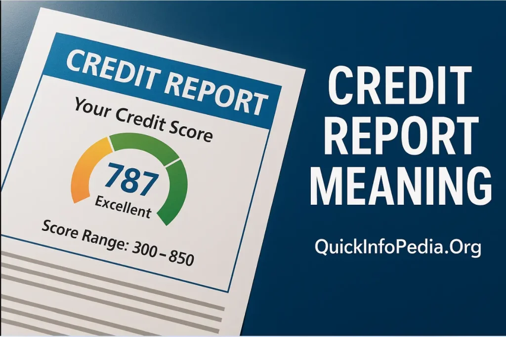 how does a credit report work