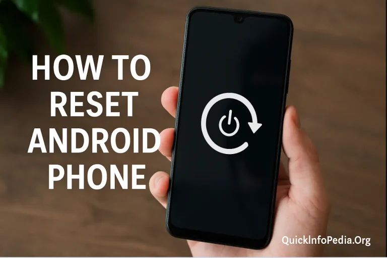 reset Android phone without password