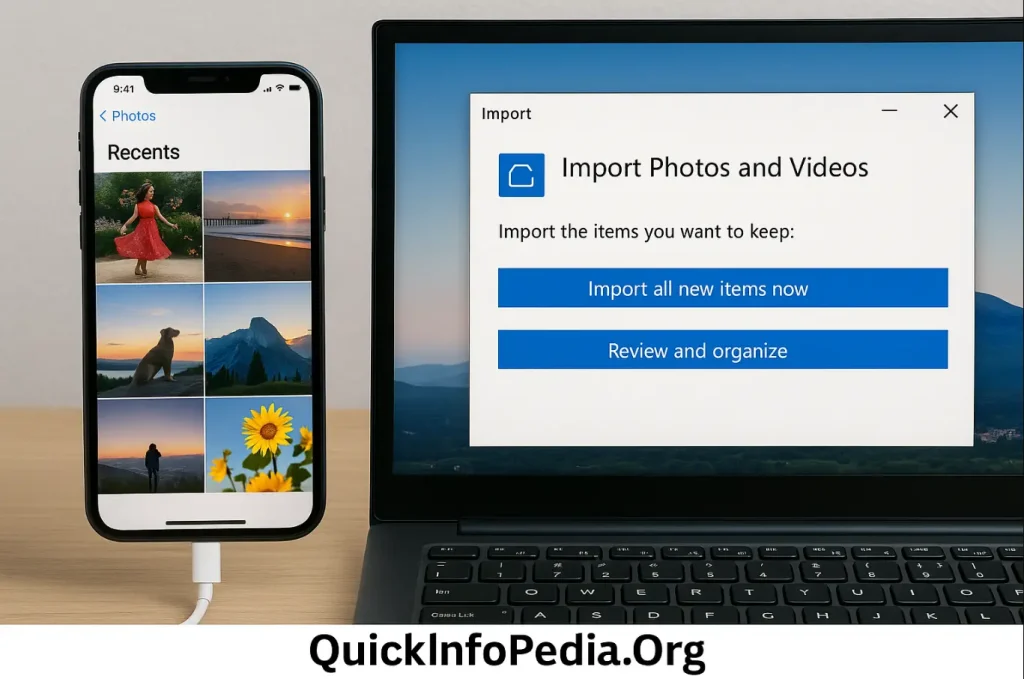 download iPhone photos to laptop